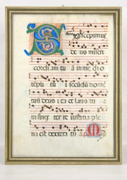 UNBEKANNT, Graduale Seite, Mittelalterliche Liturgische Handschrift, Bologna um 1300