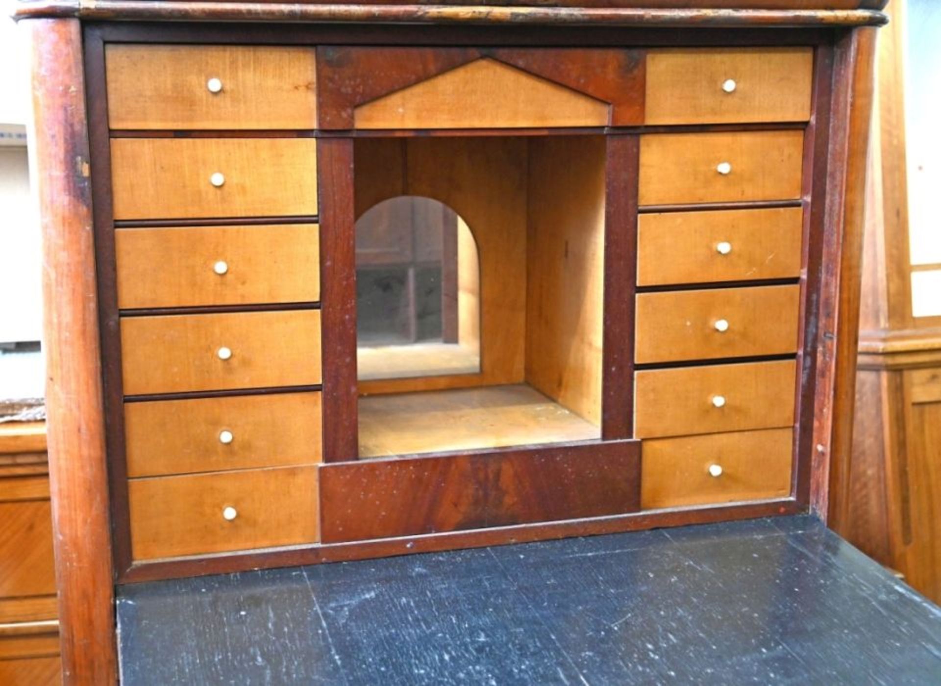 SCHREIBSCHRANK Biedermeier - Image 3 of 9