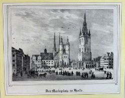 HALLE "Der Marktplatz zu Halle"