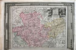 BENELUX, BENELUX "Carte des Comtez de Hainaut de Namur et de Cambresis....", 1719