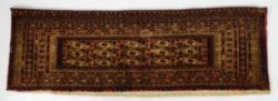 TEKKE SALOR TORBA (kleine Transporttasche der Nomaden), antik, um 1900, Wolle auf Wolle. Die 15 Gül