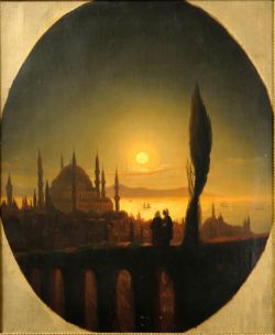 KOPIST "Hagia Sophia im Mondschein" Öl auf Leinwand nach Werk von Iwan Aiwasowski
