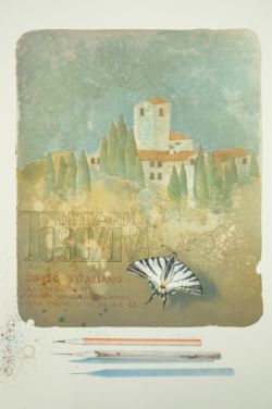 HANKE Ernst (Ringgenberg, Schweiz) "Toscana", Farblithographie, Exemplar 28/50, unten rechts signie