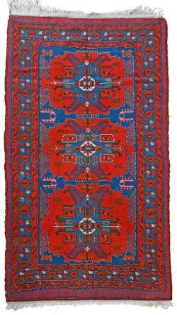 SHIRWAN Kopie, Kaukasus, Wolle auf Baumwolle, 220x117cm