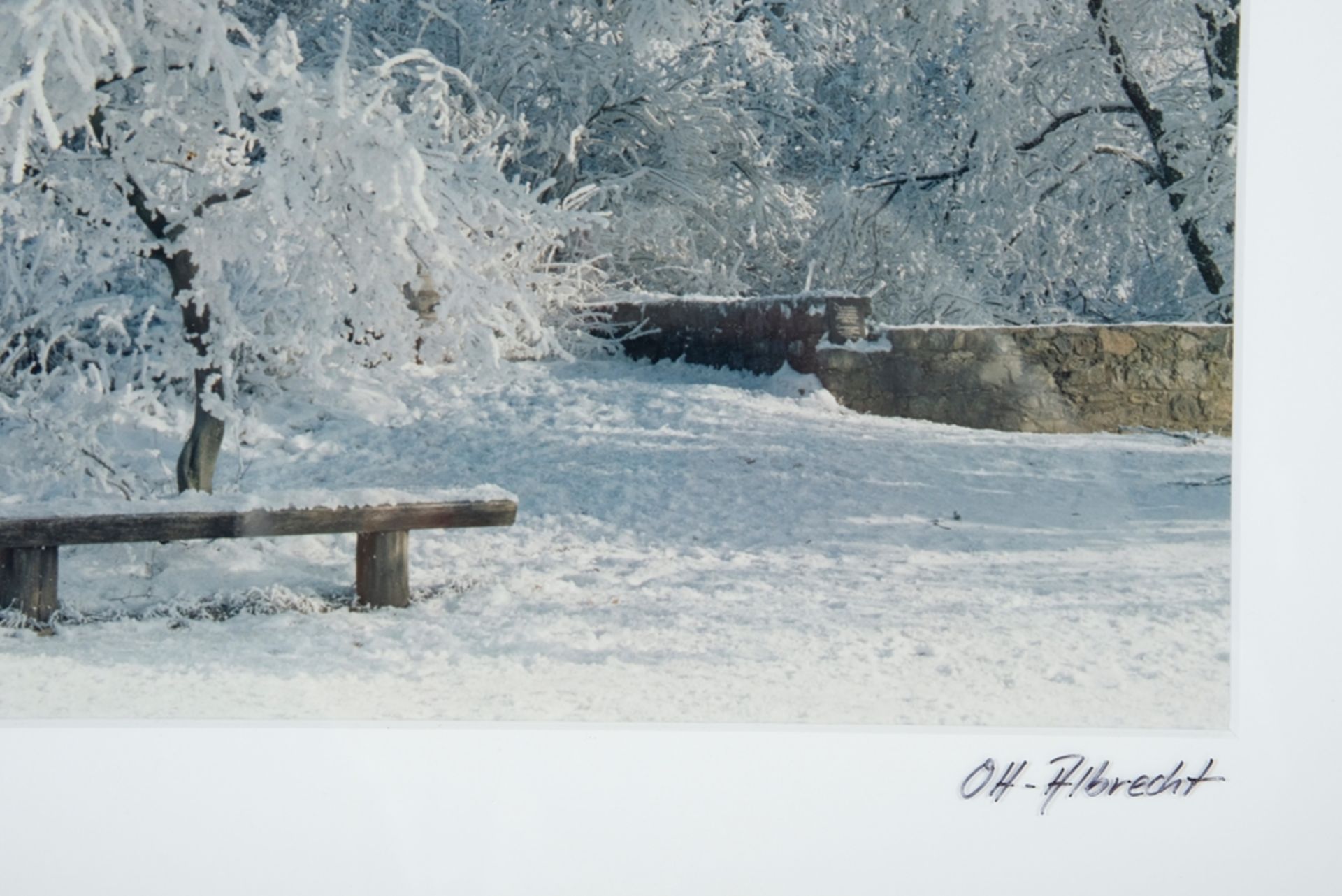 HOHENTWIEL verschneite Winterlandschaft, hochwertiger Farbabzug, stammt aus dem Singener Fotogeschä - Image 4 of 4