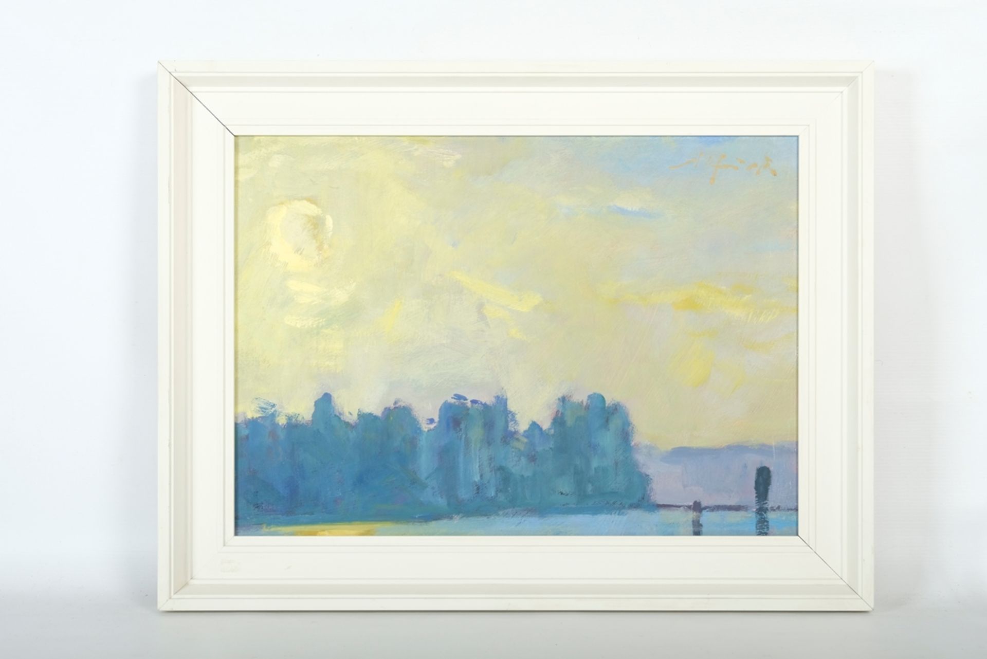 FRICK, Guido (1947 Konstanz), "Sonnenaufgang über Klein Venedig", wunderschöne morgendliche Stimmun - Image 2 of 4