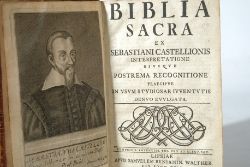 CASTELLIO, SEBASTIAN "Biblia Sacra", Verl. Samuel Benjamin Walther, Leipzig, 1729. Übersetzung der 
