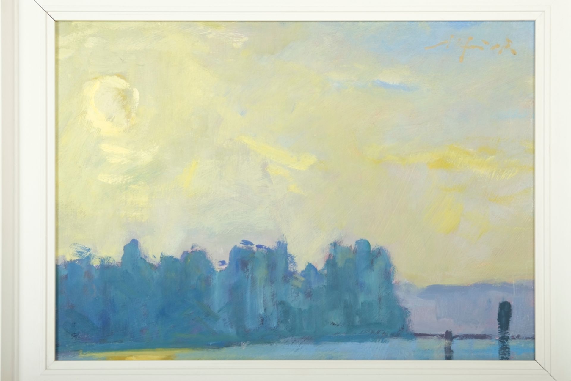 FRICK, Guido (1947 Konstanz), "Sonnenaufgang über Klein Venedig", wunderschöne morgendliche Stimmun