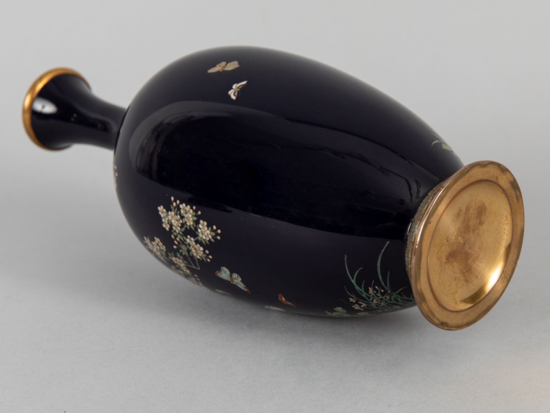 Cloisonné Vase, Japan, Meiji Zeit. - Bild 20 aus 20