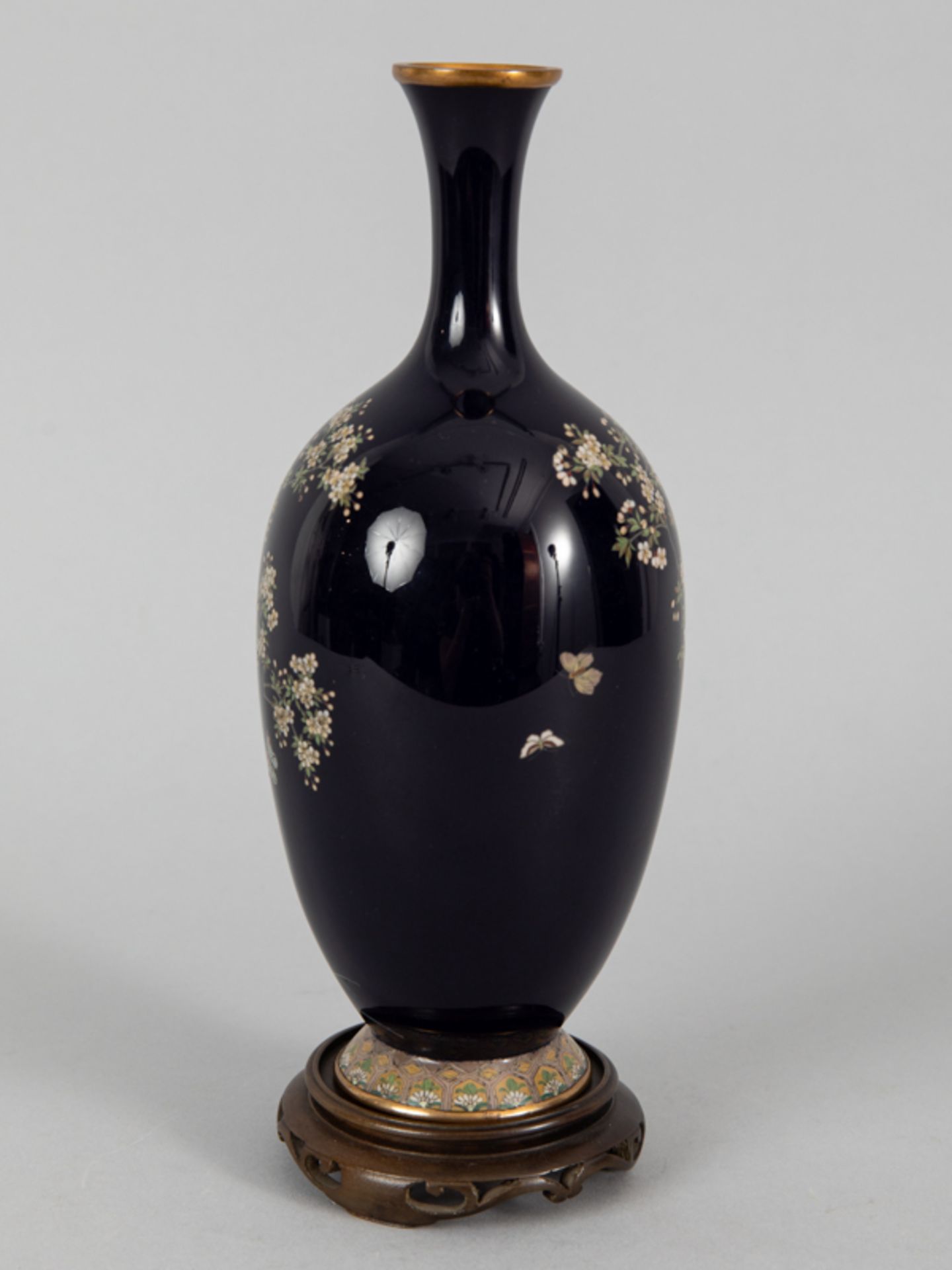 Cloisonné Vase, Japan, Meiji Zeit. - Bild 10 aus 20