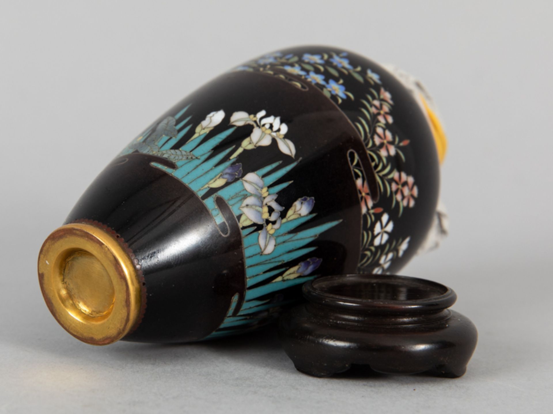 Cloisonné Vase, Japan, Meiji Zeit. - Bild 15 aus 16