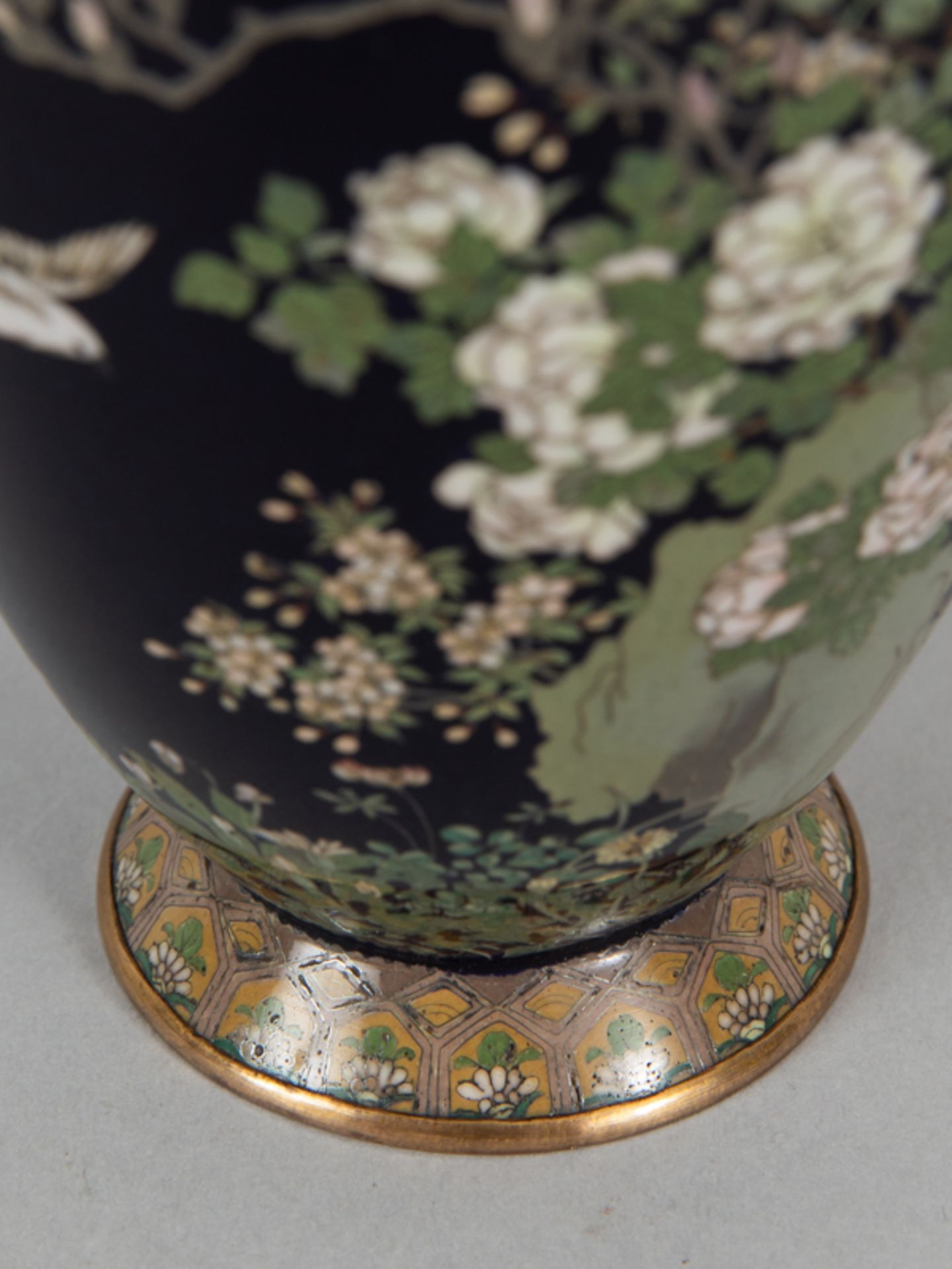 Cloisonné Vase, Japan, Meiji Zeit. - Bild 15 aus 20