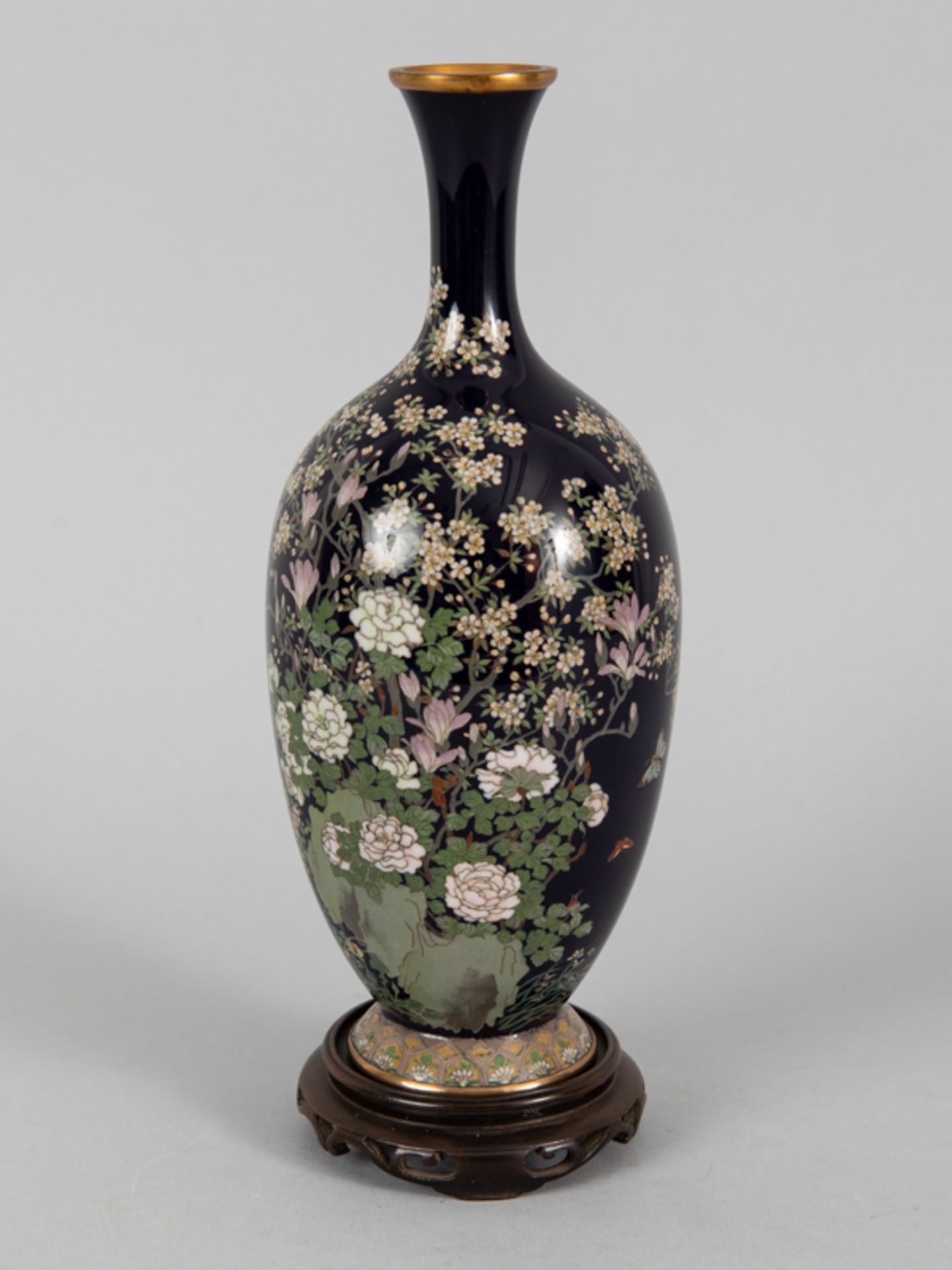 Cloisonné Vase, Japan, Meiji Zeit. - Bild 2 aus 20