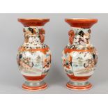 Paar Satsuma Vasen, Japan, wohl 30er Jahre des 20. Jh.