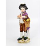 Figur "Junge mit Blumenkorb", Meissen, 20. Jh.