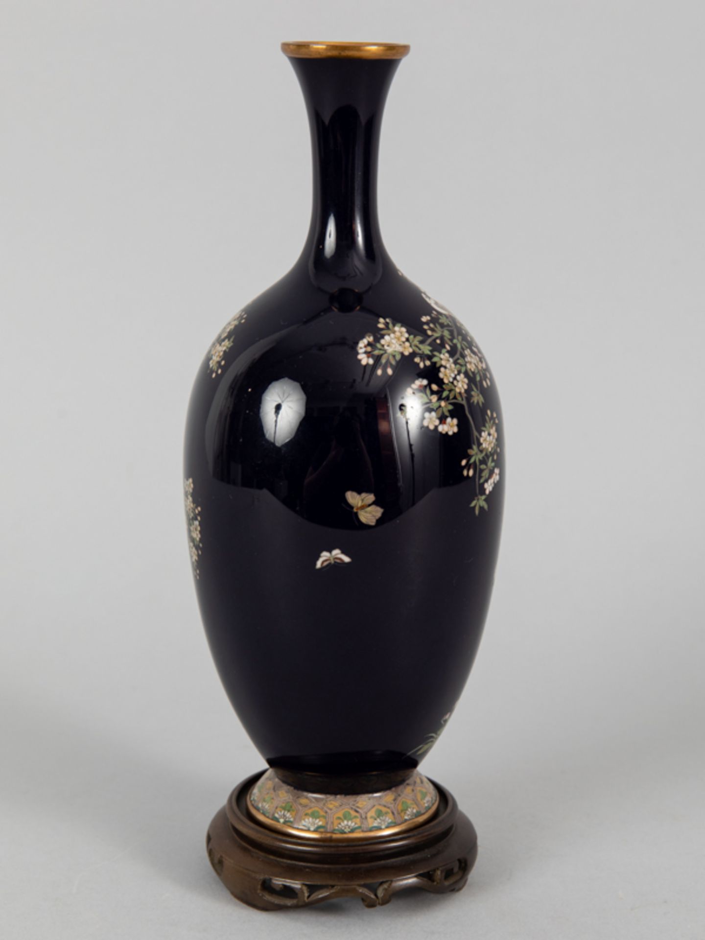 Cloisonné Vase, Japan, Meiji Zeit. - Bild 7 aus 20