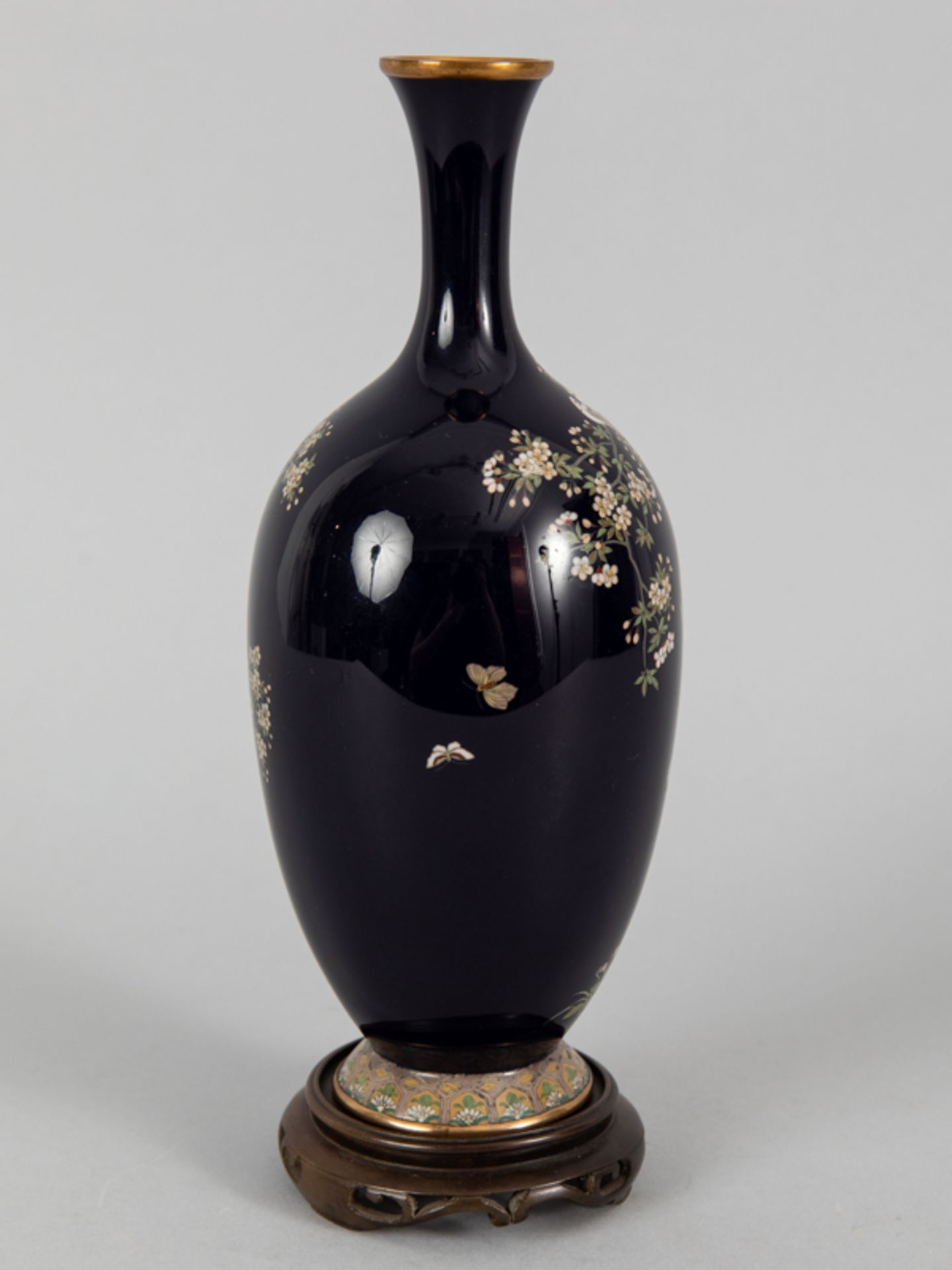 Cloisonné Vase, Japan, Meiji Zeit. - Bild 8 aus 20