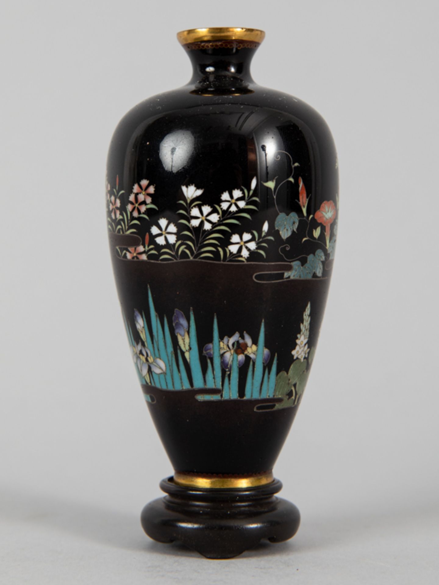 Cloisonné Vase, Japan, Meiji Zeit. - Bild 10 aus 16