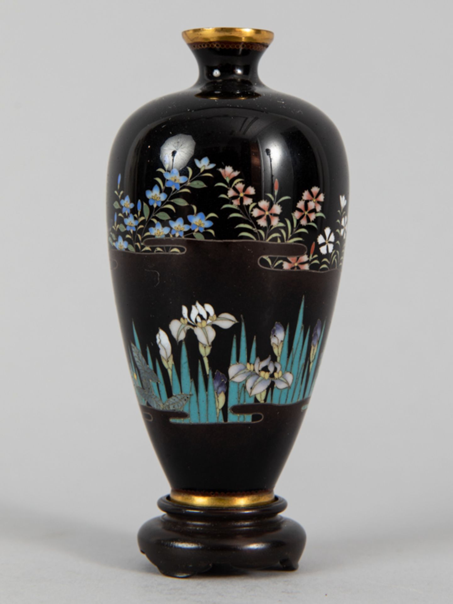 Cloisonné Vase, Japan, Meiji Zeit. - Bild 12 aus 16