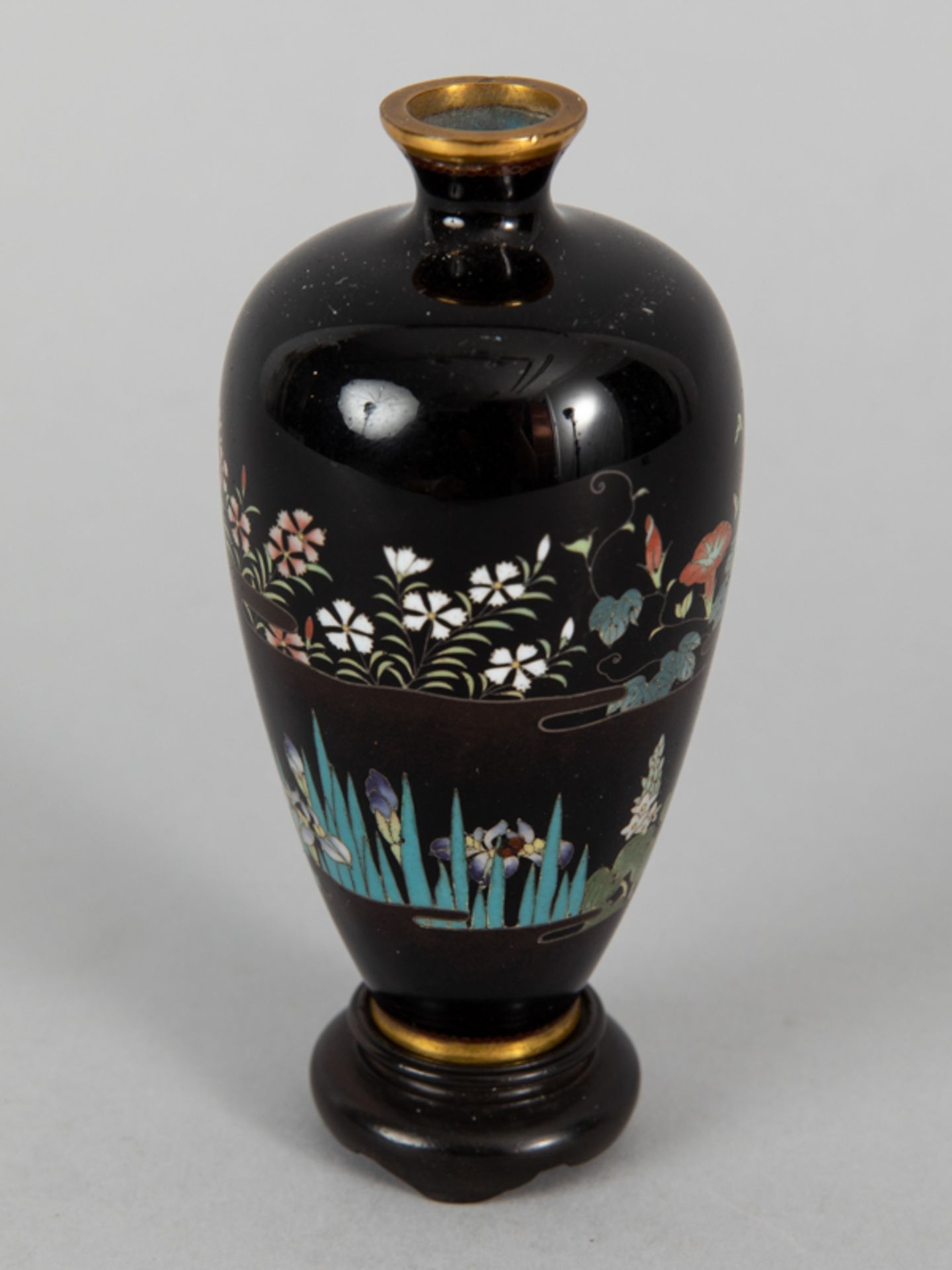 Cloisonné Vase, Japan, Meiji Zeit. - Bild 2 aus 16