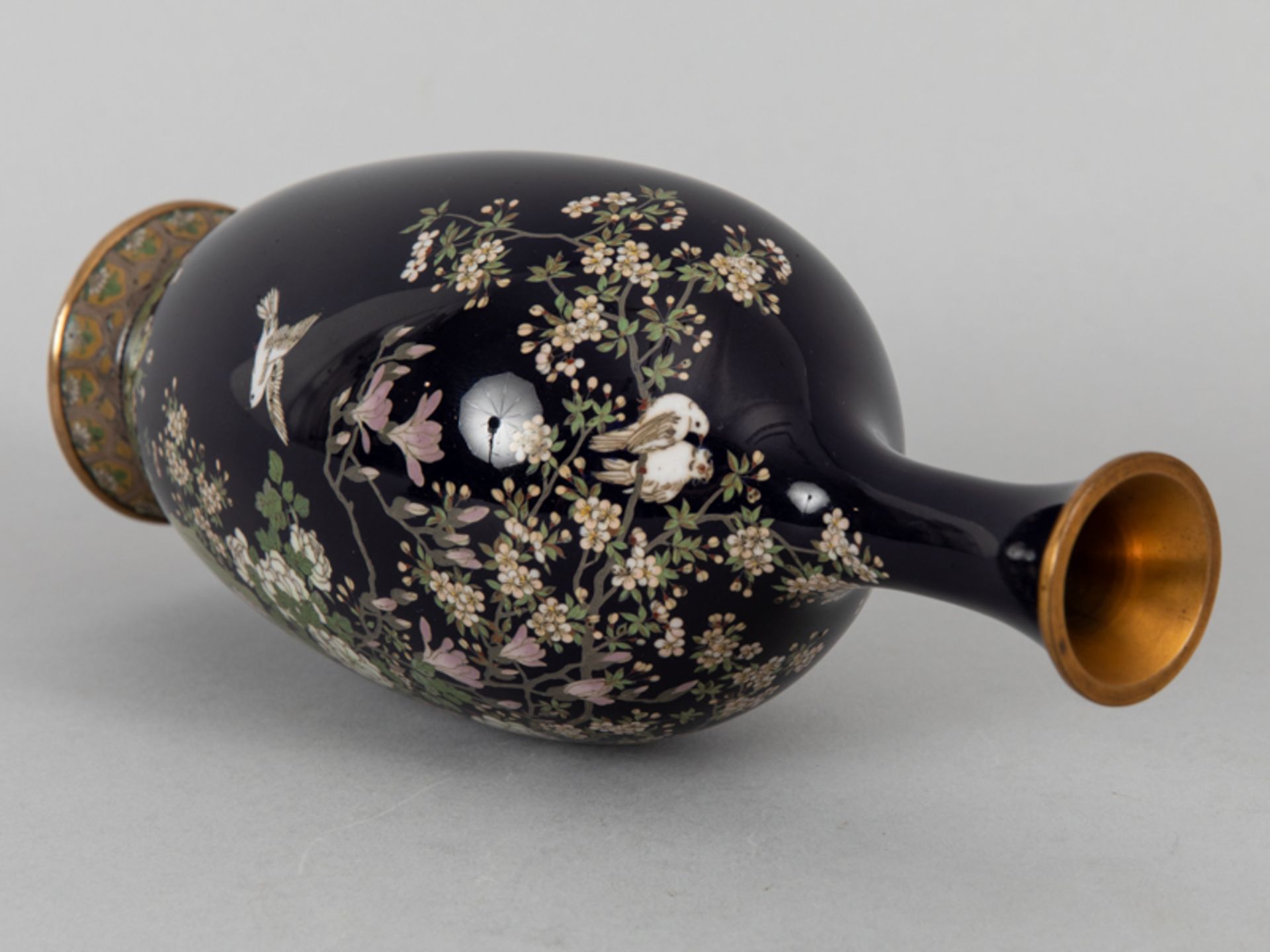 Cloisonné Vase, Japan, Meiji Zeit. - Bild 18 aus 20