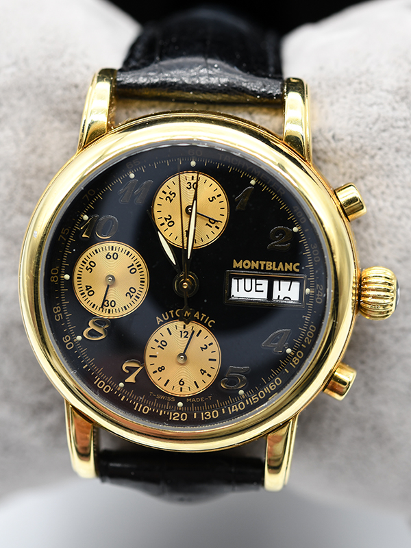 Herrenarmbanduhr-Chronometer, Montblanc, STAR Gold Collection, Ref.-No.16200, 20. Jh.