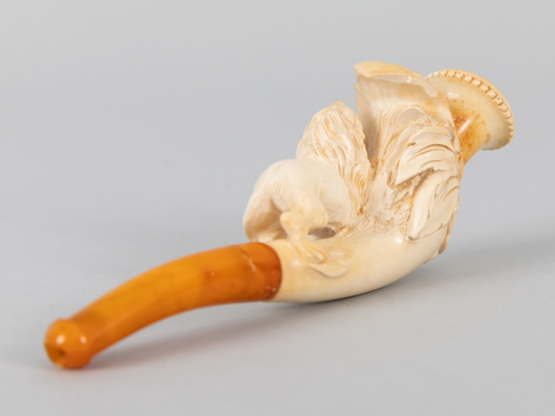 3 verschiedene Pfeifen- / Zigarillospitzen aus Meerschaum, 19. Jh. - Bild 6 aus 11