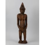 Afrikanische Holzskulptur (weibliche Ahnenfigur - Bena Lulua oder Blolo Bla?).