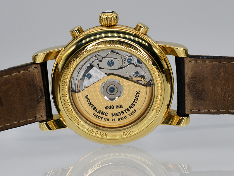 Herrenarmbanduhr-Chronometer, Montblanc, STAR Gold Collection, Ref.-No.16200, 20. Jh. - Image 2 of 4