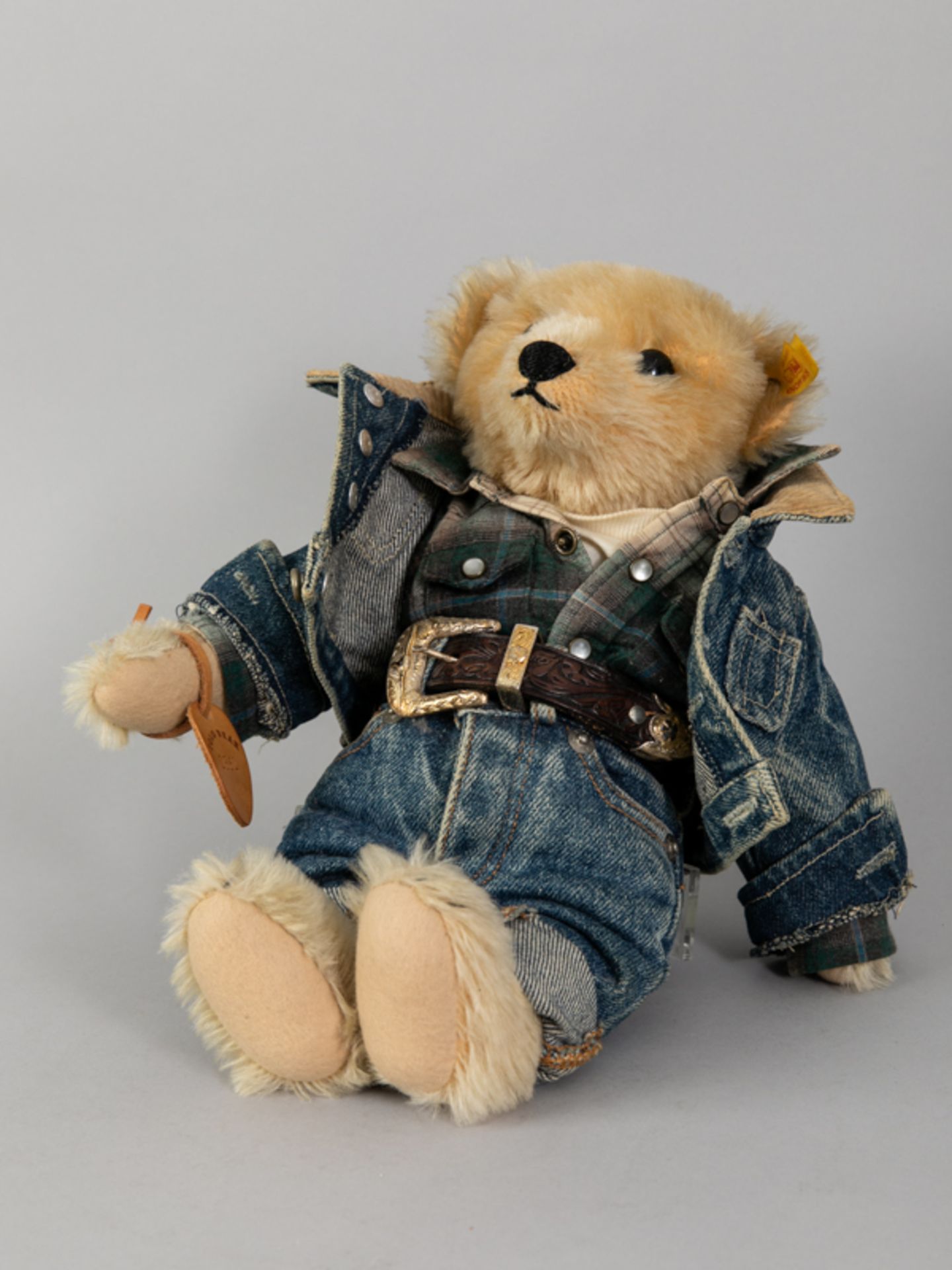 Steiff Teddy, Ralph Lauren, "Ranch Bear", 1991. - Image 5 of 8