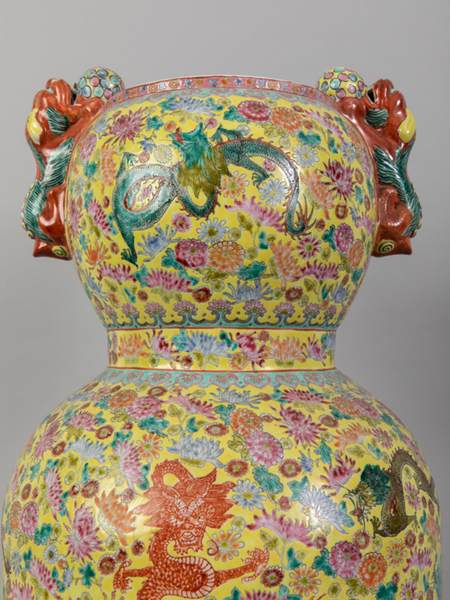 Große Doppelkürbisvase, China, um 1900. - Image 2 of 6