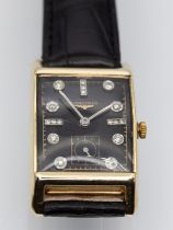 Damenarmbanduhr, Vintage, Longine Diamond Dial Cocktail mit 17 Achtkant-Diamanten, zusammen ca. 0,1