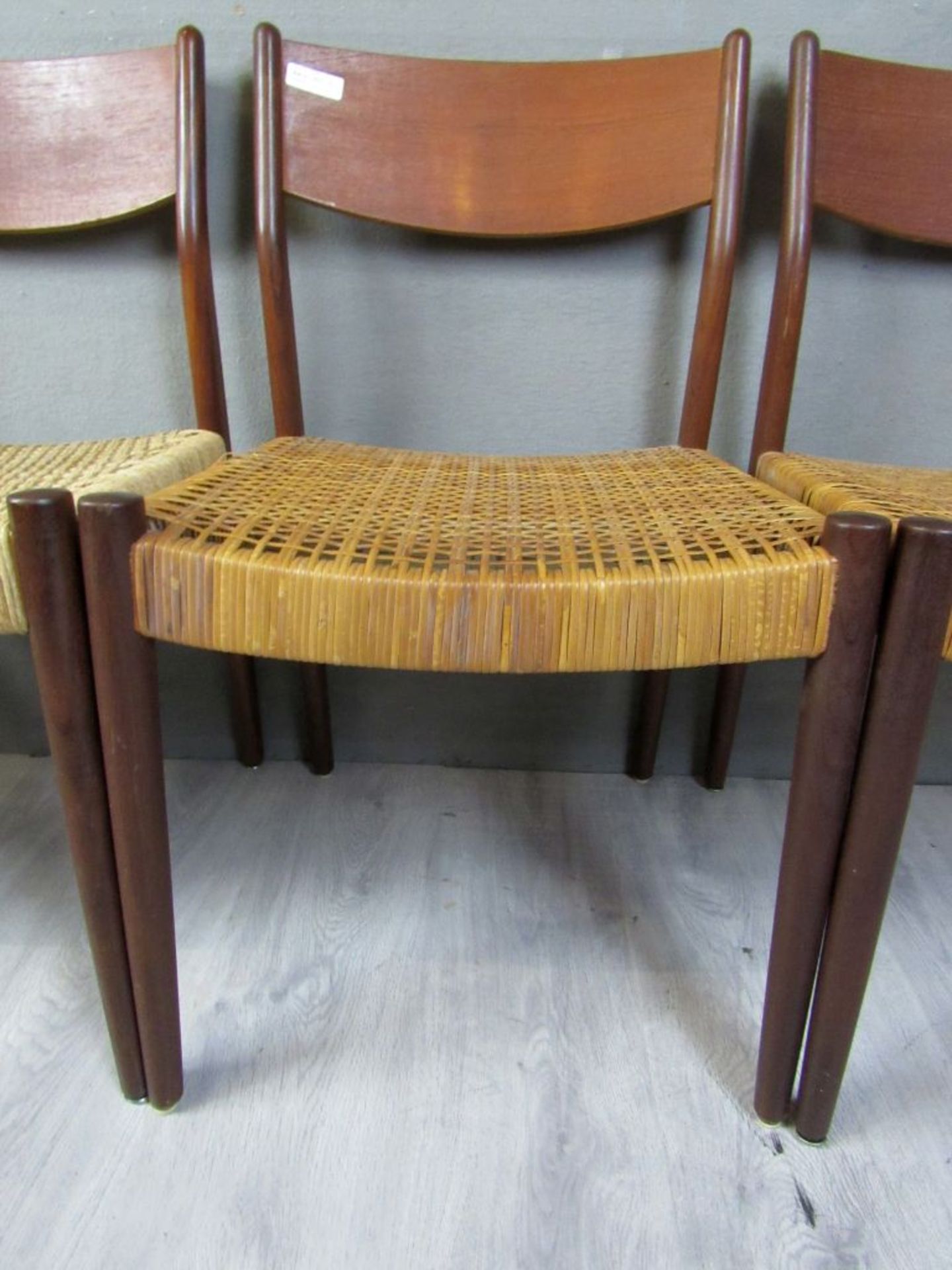 Vier Danish Design Stühle Teak evtl - Image 5 of 10