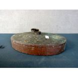 Antike Wärmflasche Kupfer 34cm