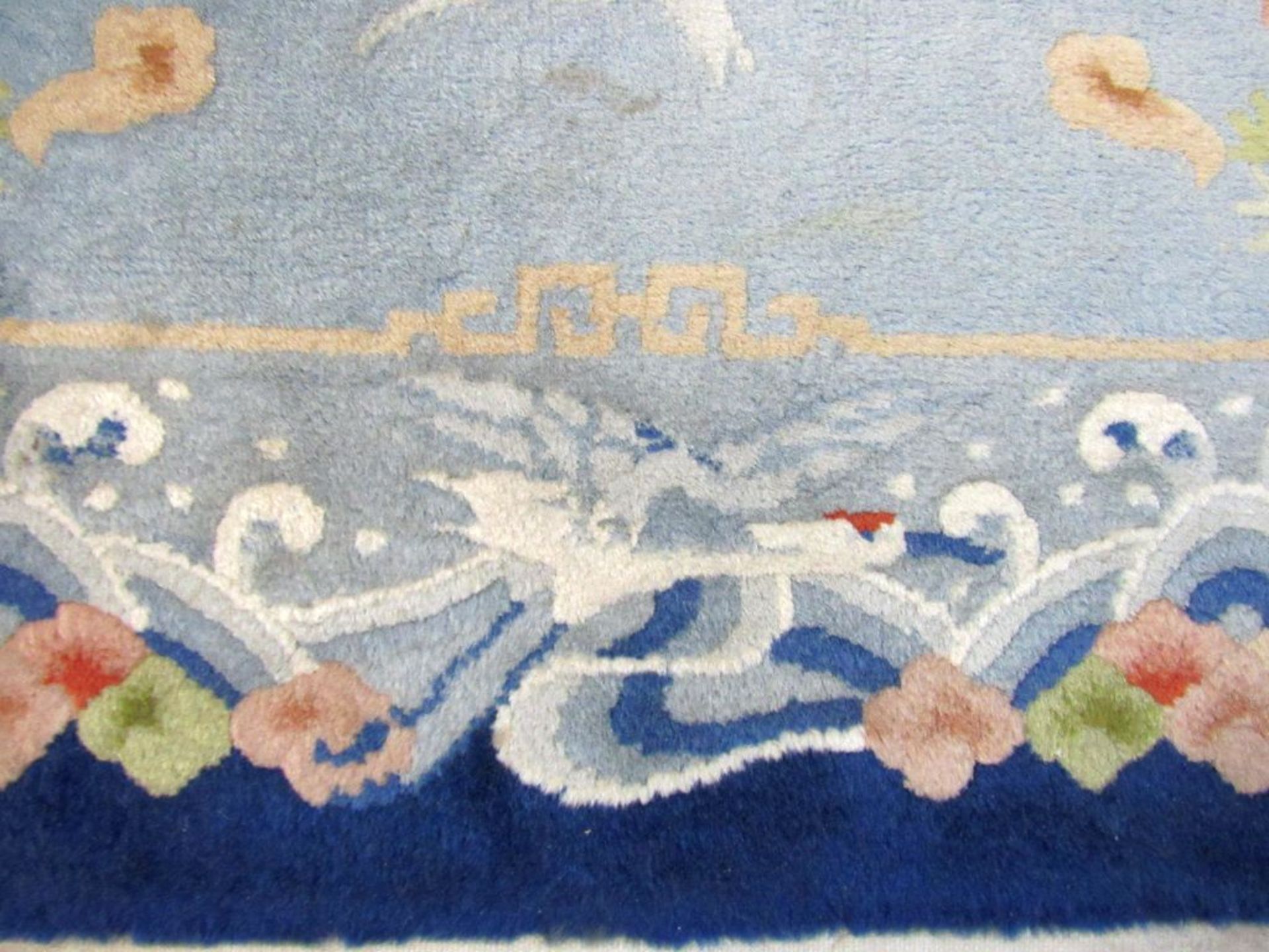 Handgeknüpfter Teppich asiatisches - Image 4 of 9