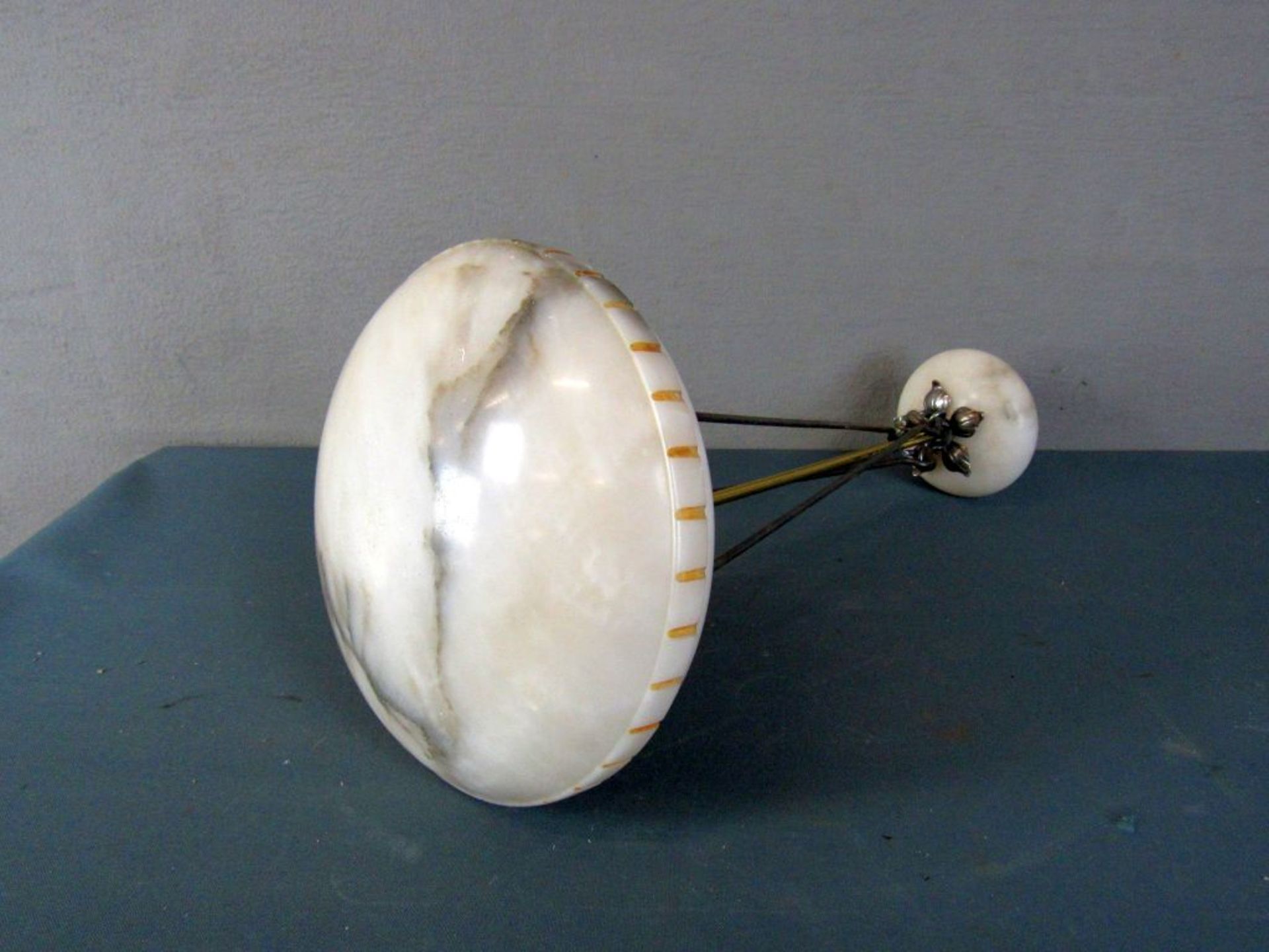 Art Deco Deckenlampe Alabaster 54 cm - Image 6 of 7