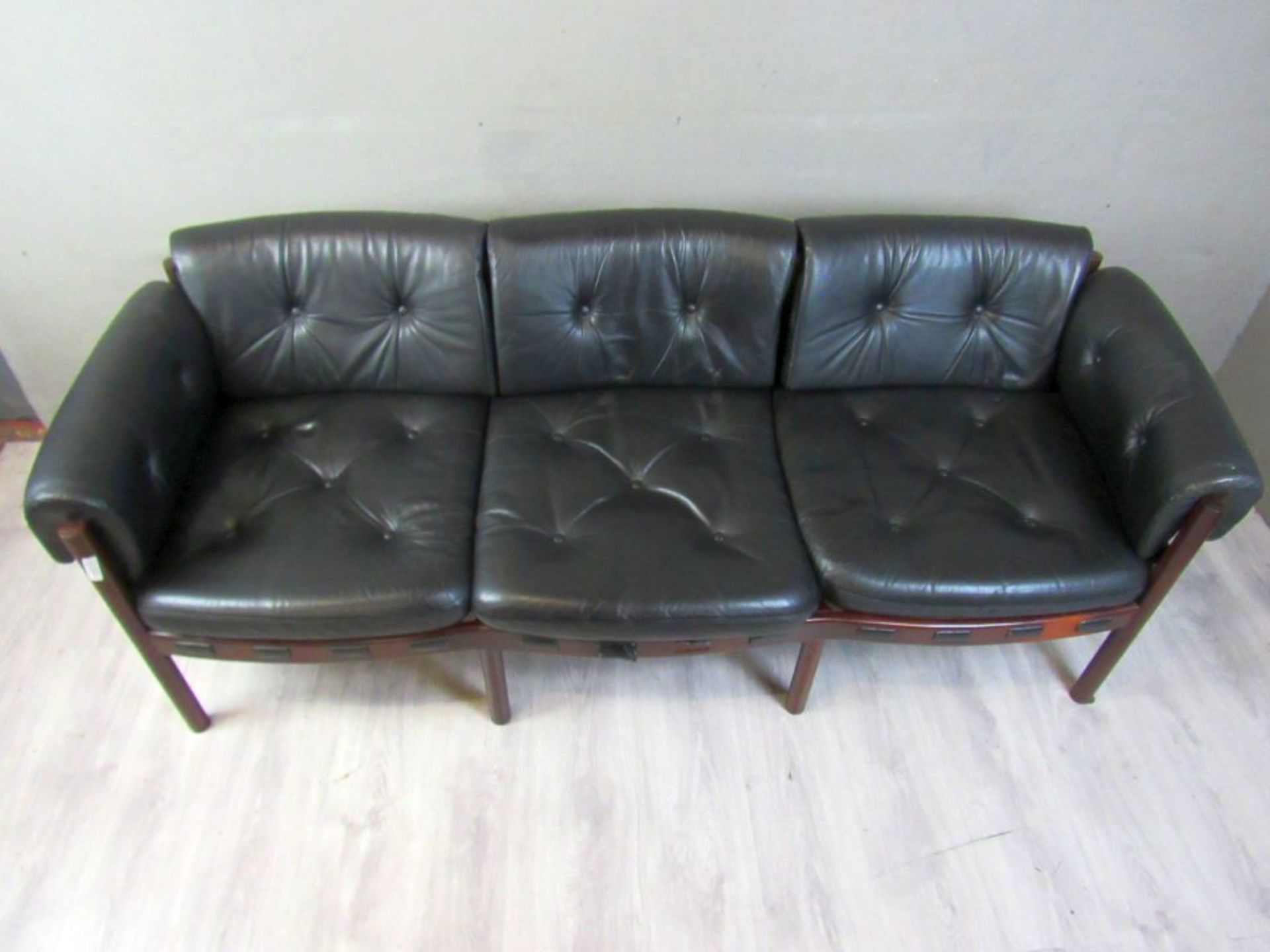 Designersofa Rosewood Leder schwarz - Image 2 of 8