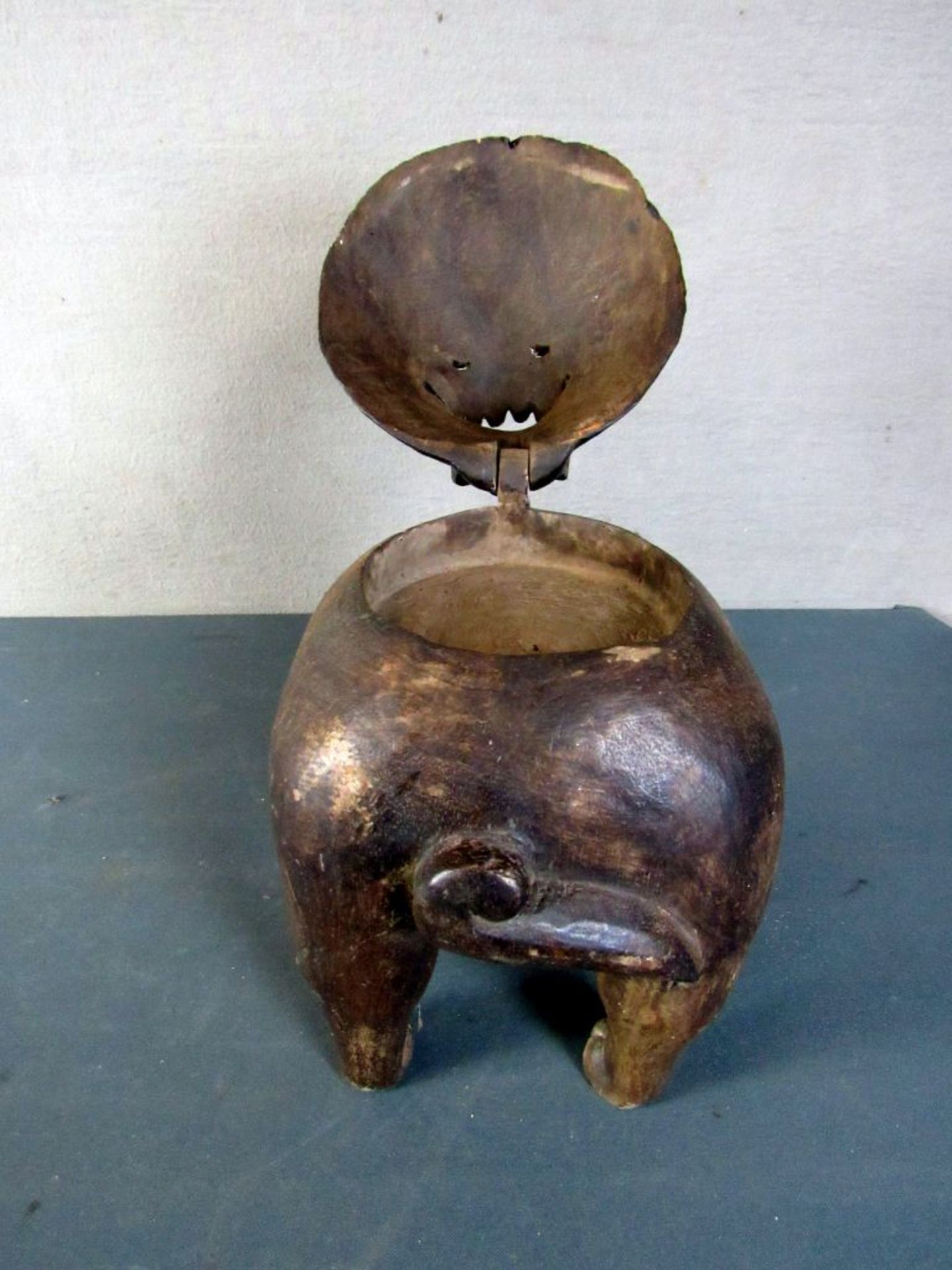 Antike asiatische Holzskulptur Fu-Hund - Image 5 of 6