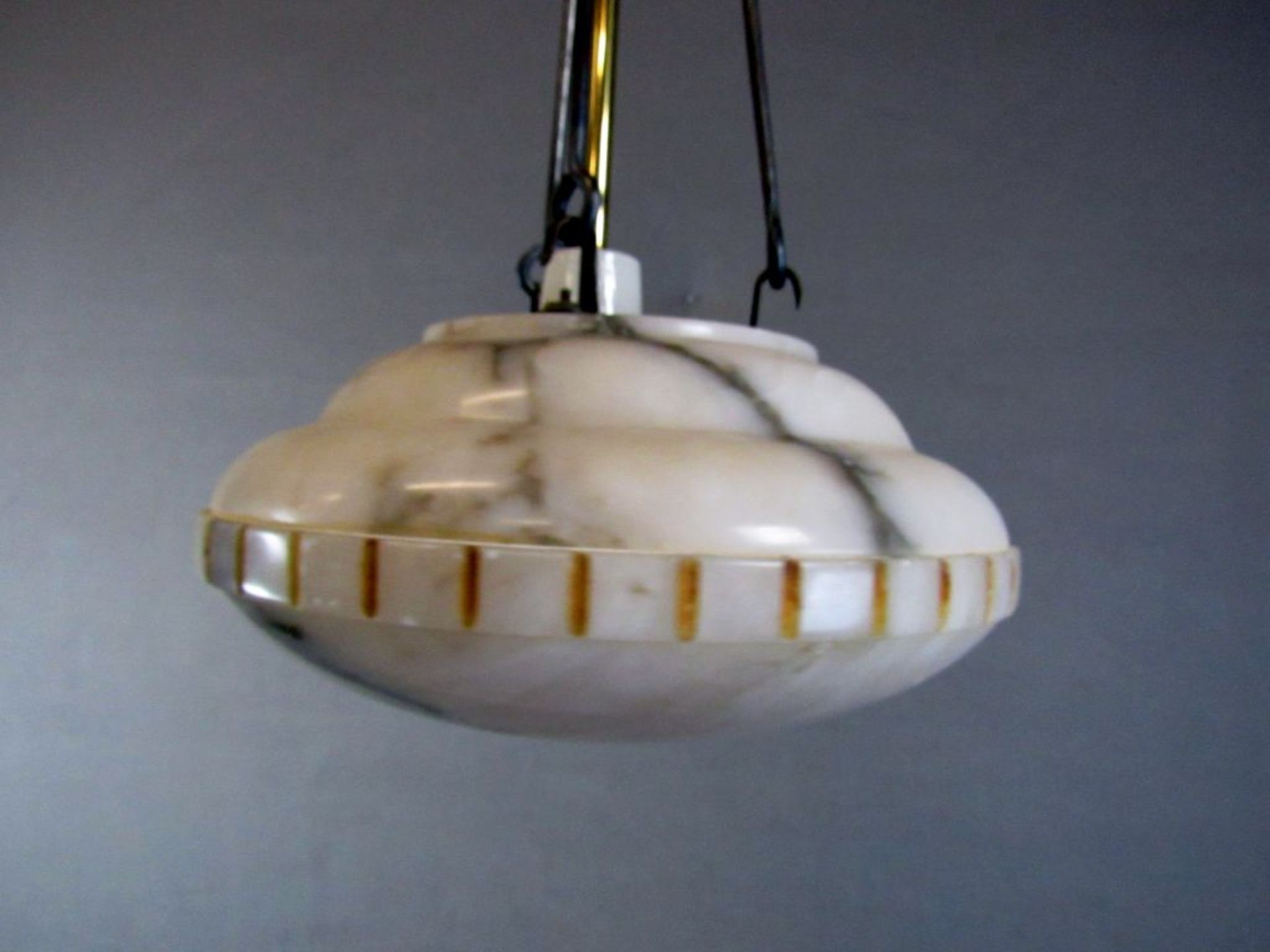 Art Deco Deckenlampe Alabaster 54 cm - Image 2 of 7