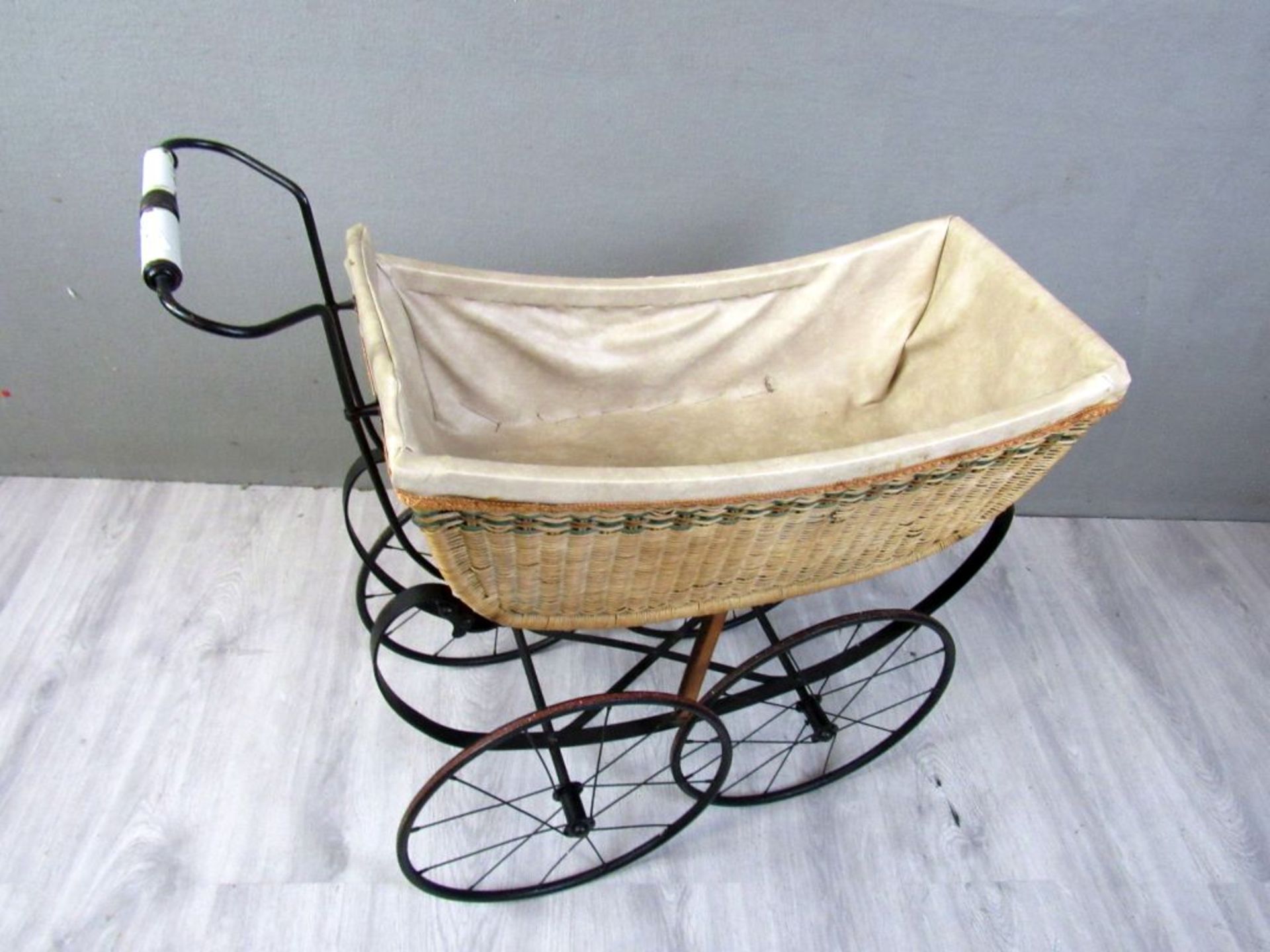 Kinderwagen um 1900 ca.75cm - Image 2 of 6