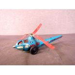 Blechspielzeug Hubschrauber