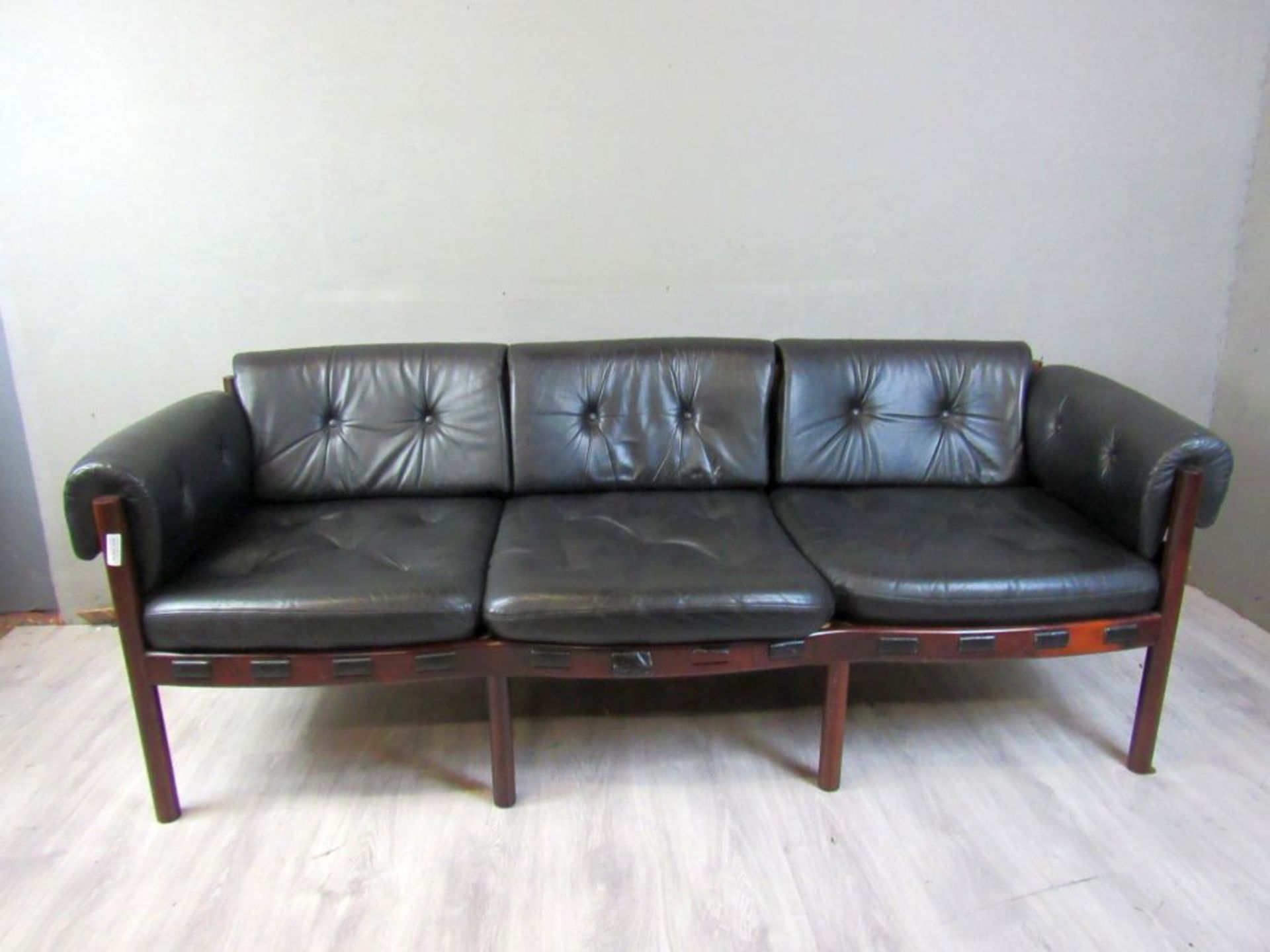 Designersofa Rosewood Leder schwarz