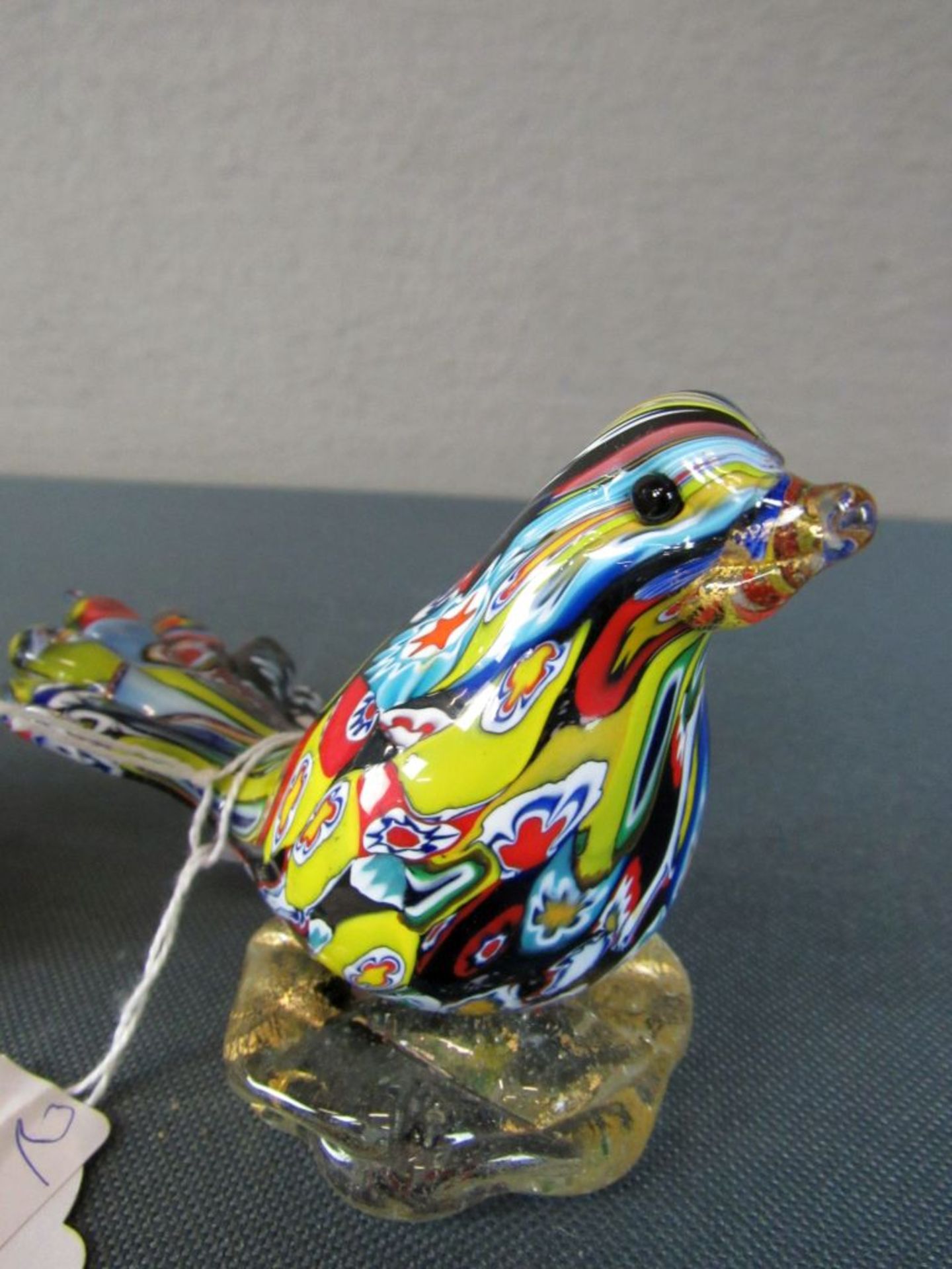 Zwei Glasfiguren Murano Vogel und - Image 2 of 4