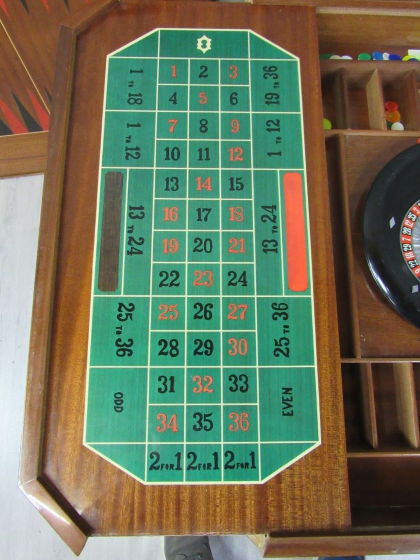 Spieltisch Backgammon , Roulette usw. - Image 9 of 10