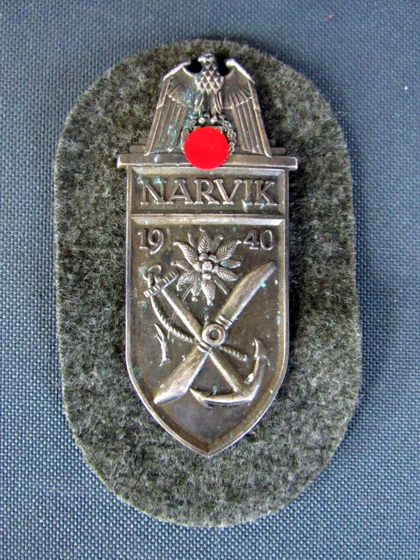 Ärmelschild Narvik auf Stoff ohne