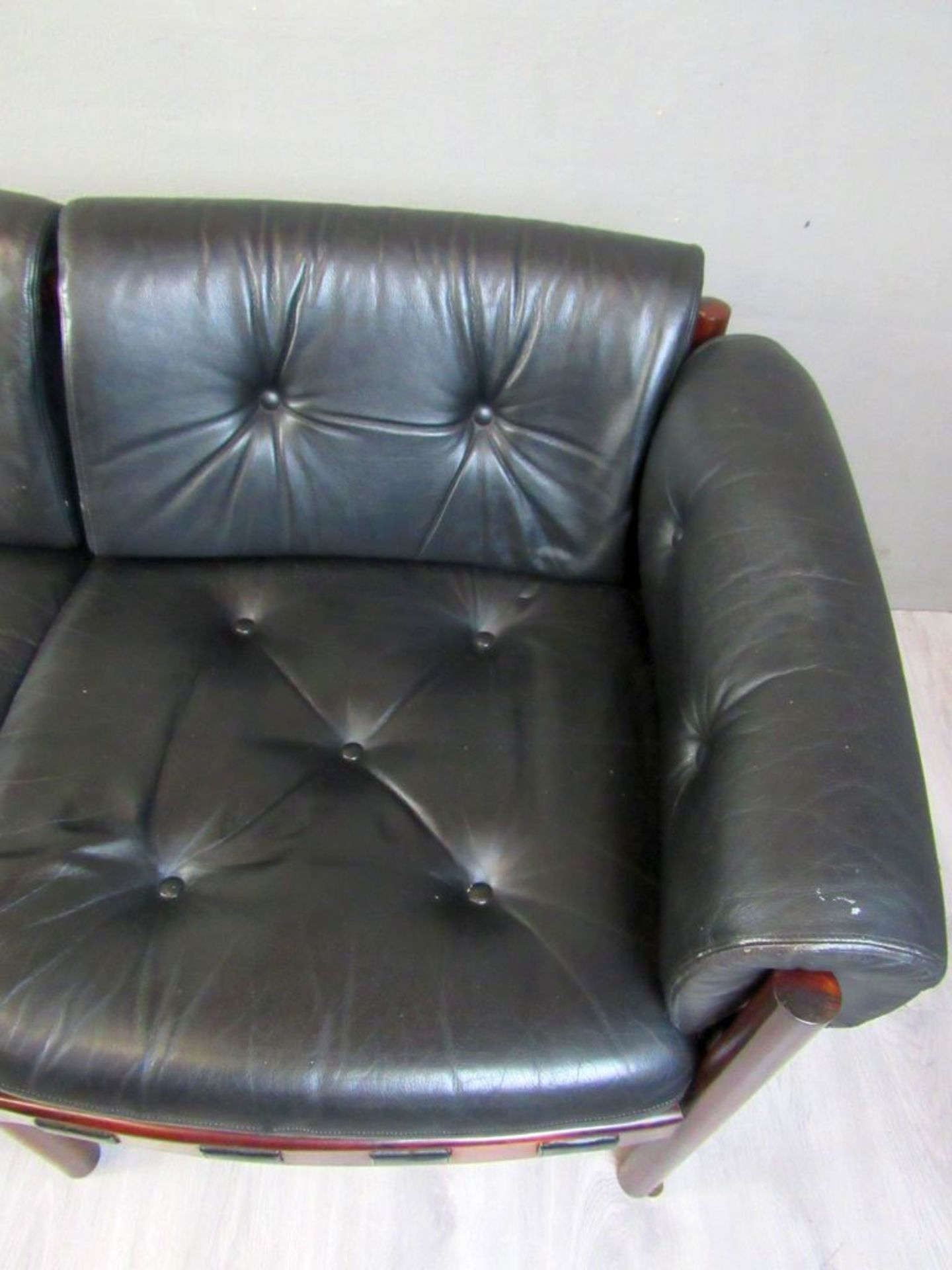 Designersofa Rosewood Leder schwarz - Image 4 of 8