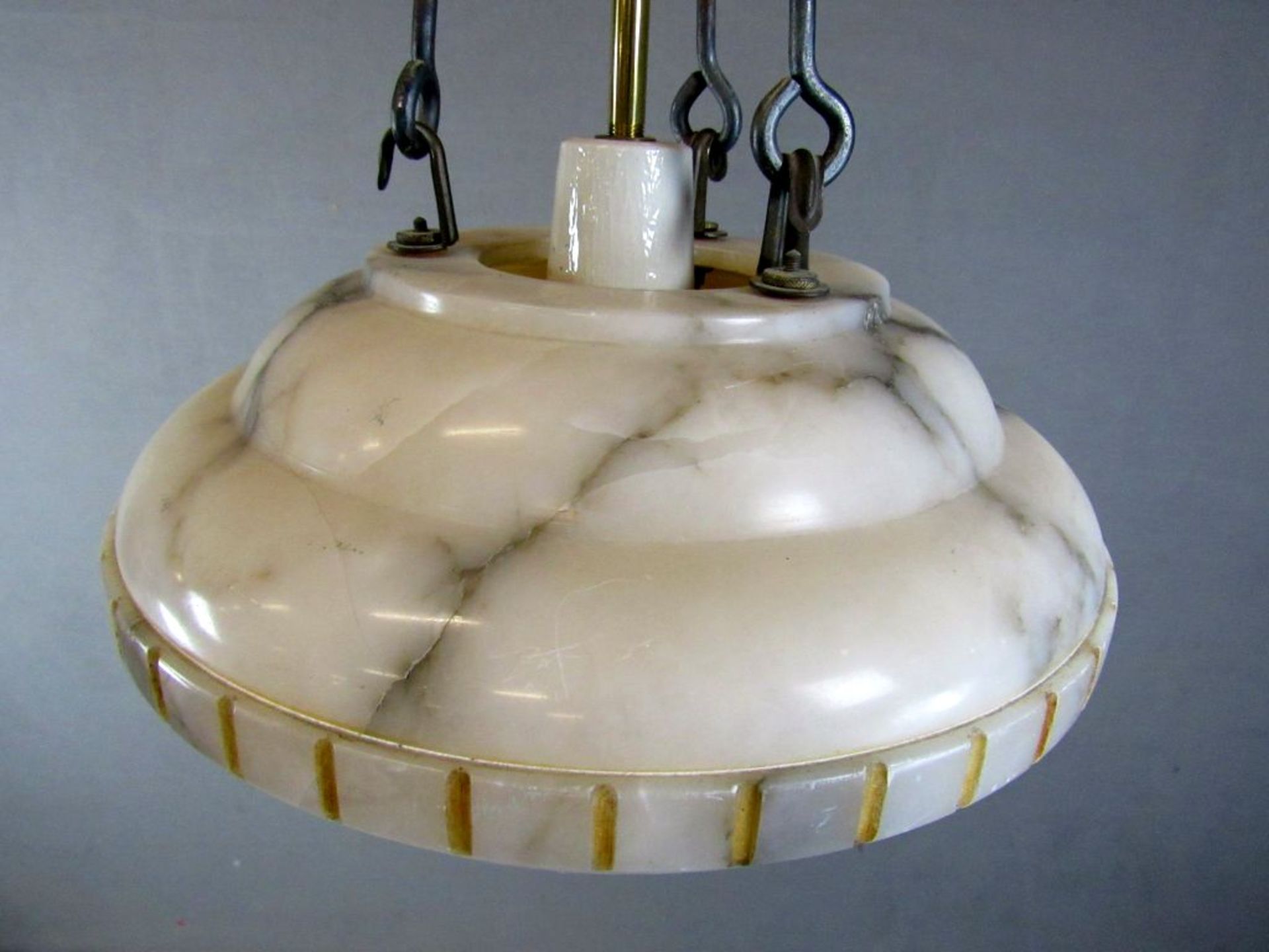 Art Deco Deckenlampe Alabaster 54 cm - Image 3 of 7