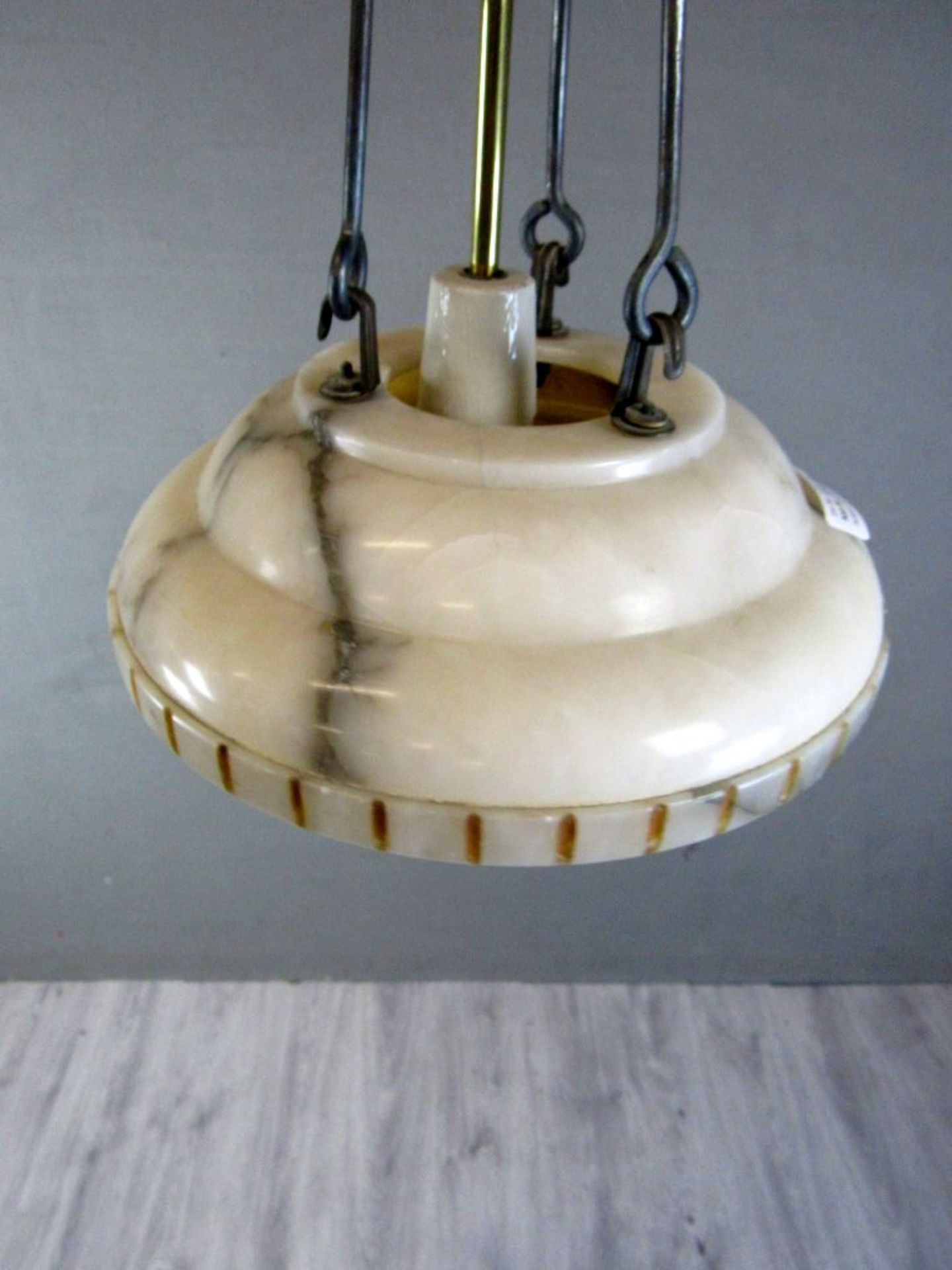 Art Deco Deckenlampe Alabaster 54 cm - Image 5 of 7