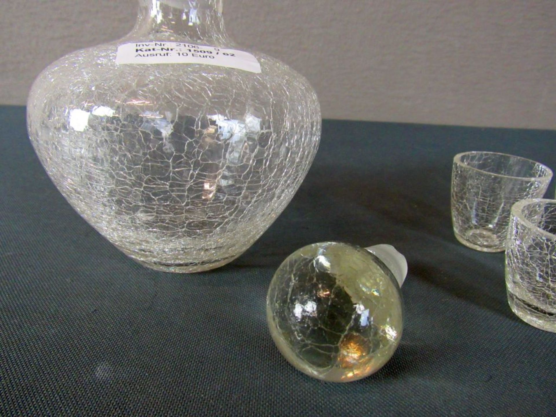 Likörset Vintage Eisglas 7 - Image 5 of 6