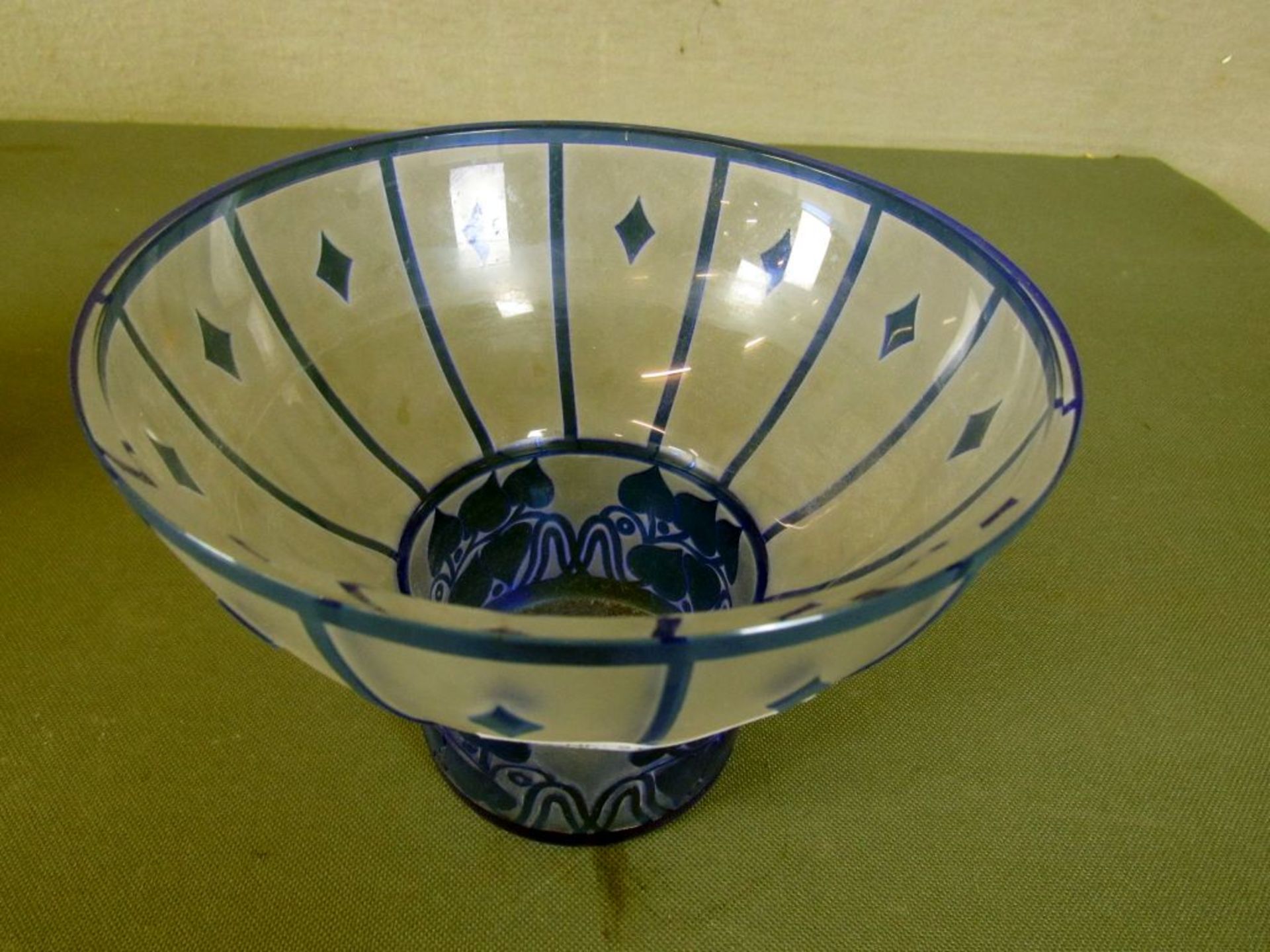 Jugendstil Glasschale 16,5cm - Image 2 of 4